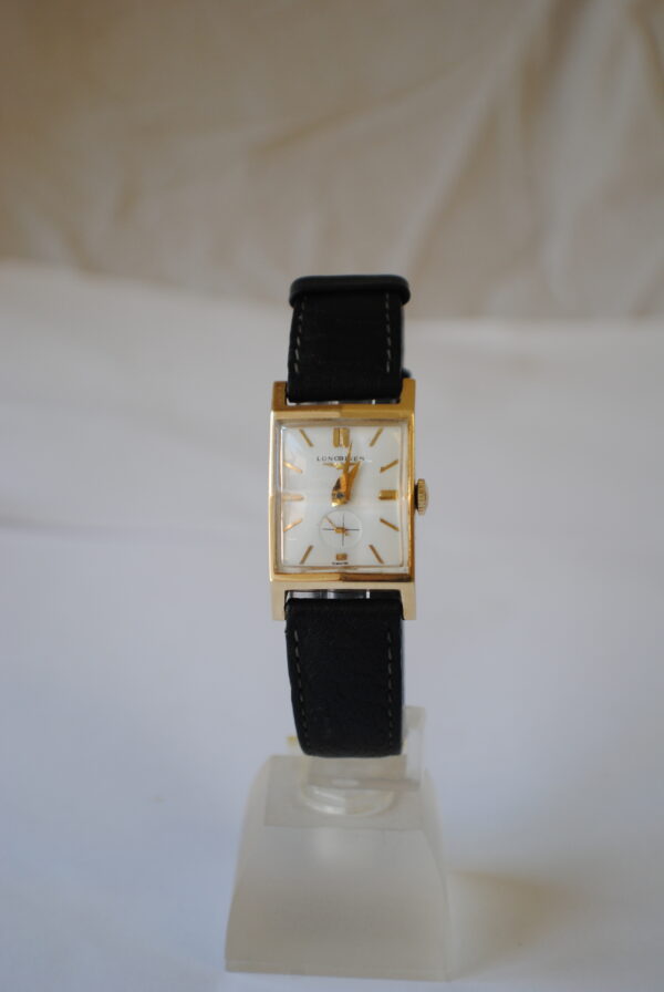 Longines rectangular 14k wrist watch