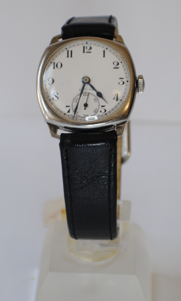 Zenith manual stainless steel wrist watch front