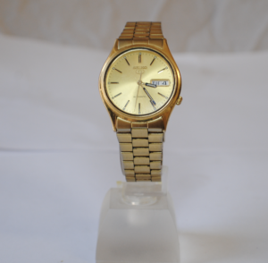 Seiko 5 day-date automatic wrist watch
